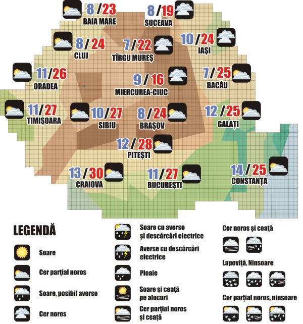 Prognoza meteo (19.09. - 20.09.2025)